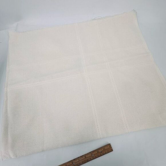 Lot of Blank Tablecloths for Cross Stitch Embroidery Needlepoint Cream Polyester - Picture 9 of 9